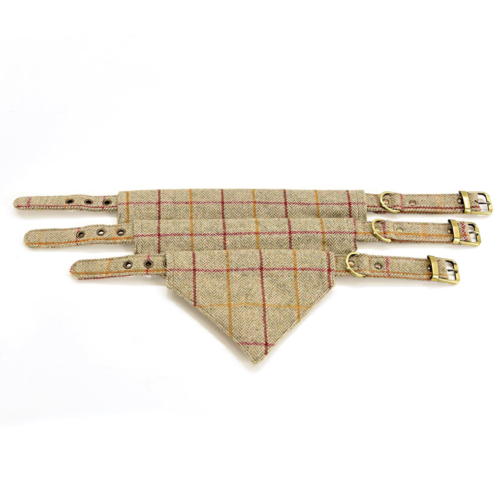 Tweed Tweed Halsband mit Dreieckstuch beige, Halsband - Van Muppen 