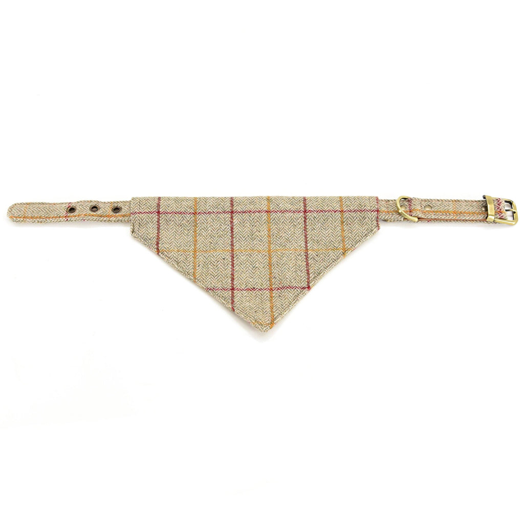 Tweed Tweed Halsband mit Dreieckstuch beige, Halsband - Van Muppen 