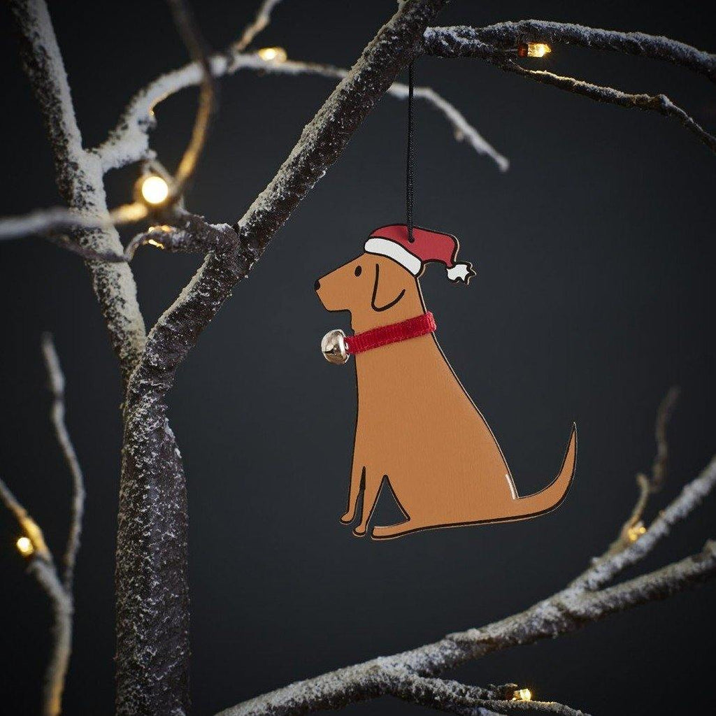 Van Muppen Weihnachtsbaumanhänger Labrador rot braun