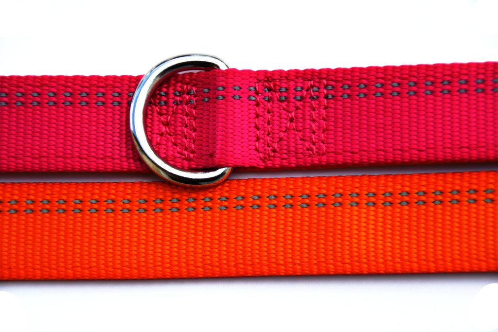 Pink orangene Hundeleine 3-fachverstellbar, Leine - Van Muppen 