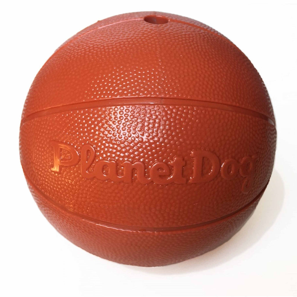 Van Muppen Hundespielzeug robust in Basketball Form, befüllbar und als Ball zu nutzen. 12,5cm Durchmesser. 