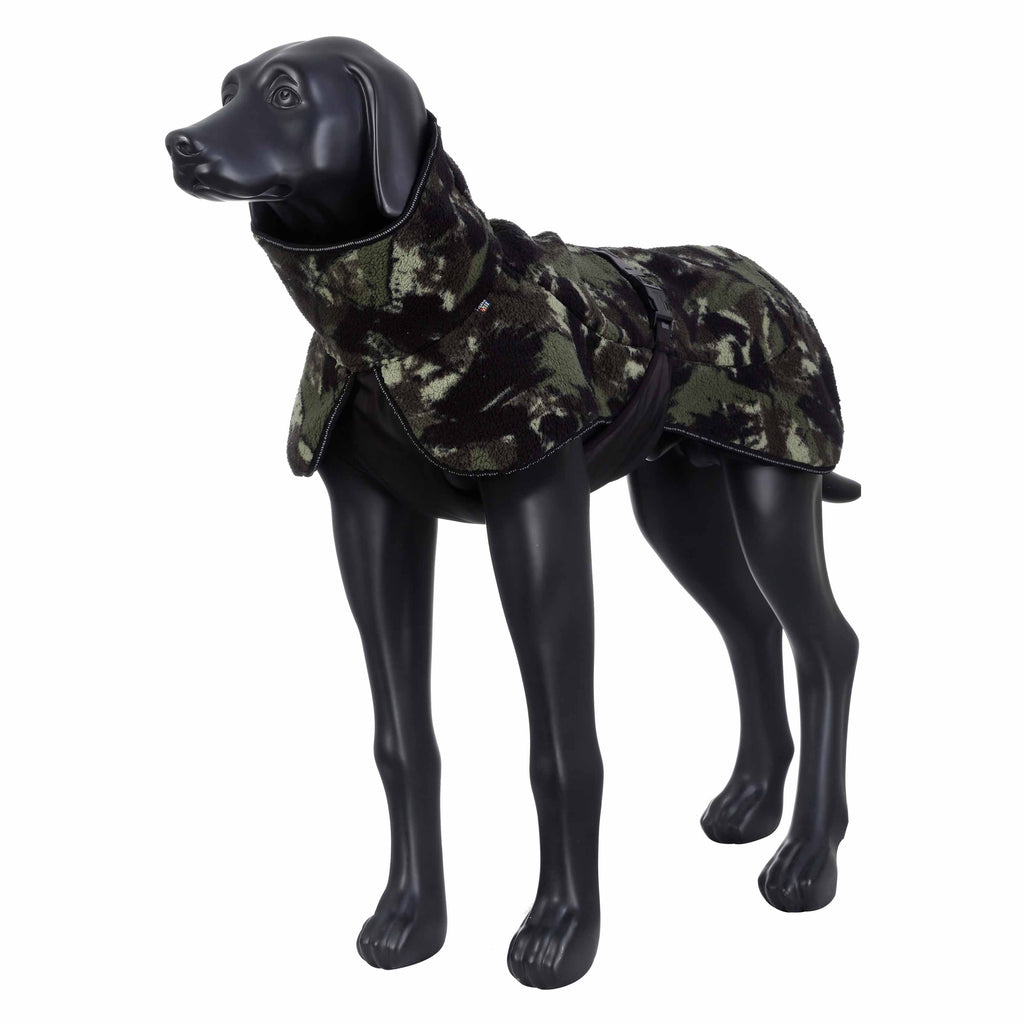 Van Muppen Hundemantel mit Stehkragen Camouflage Print