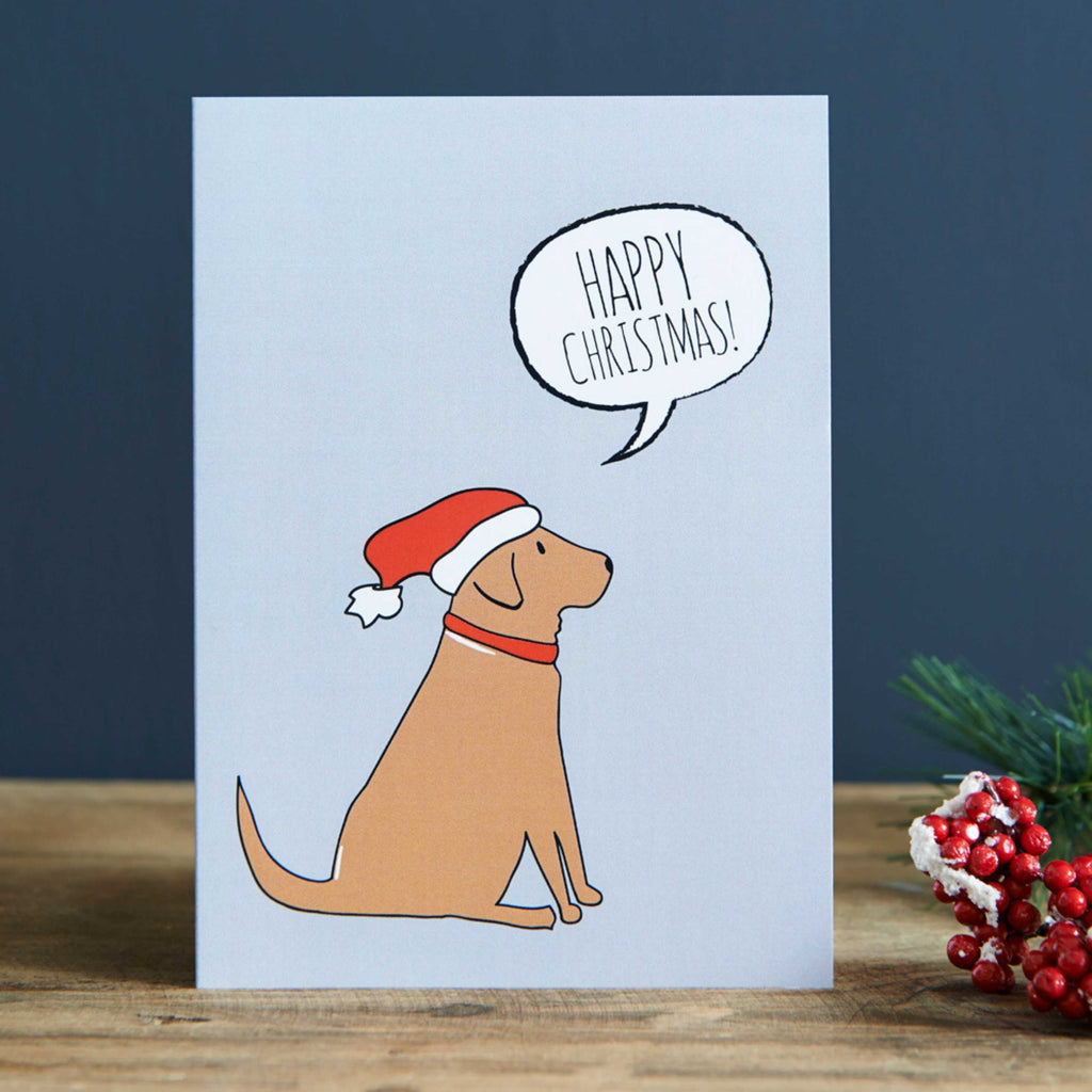 Fox Red Labrador Weihnachtskarte 